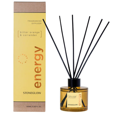 Elements - Energy - Bitter Orange & Coriander - Reed Diffuser by Stoneglow
