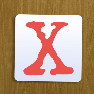 Alphabet Coaster Letter X