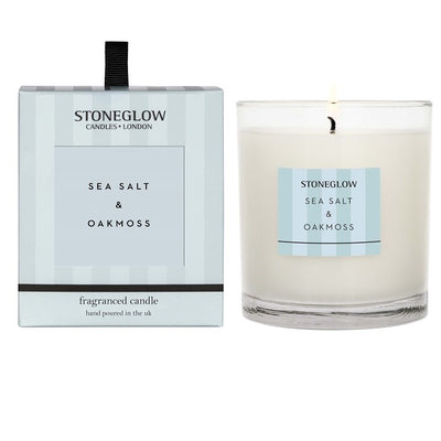 Seasalt and Oakmoss Candle by Stoneglow