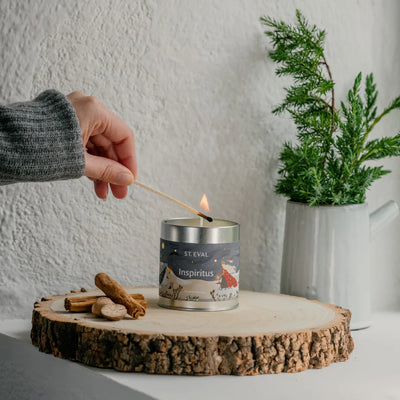 Inspiritus, Christmas Scented Tin Candle, St Eval