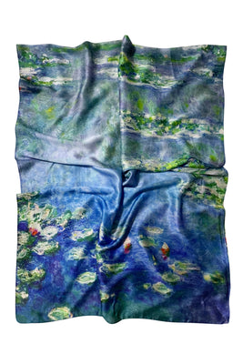 Claude Monet Water Lily Print Scarf
