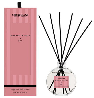 Moroccan Rose and Bay Reed Diffuser by Stoneglow