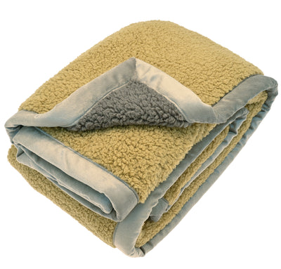 Cosy Sherpa Throw, Cumin