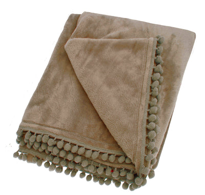Cashmere Touch Throw, Earth Brown