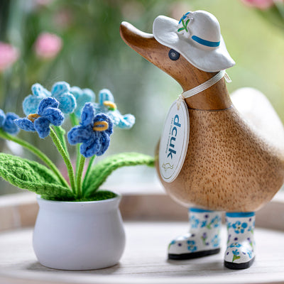 DCUK Flower Hat and Boot Ducky, Forget-Me-Not