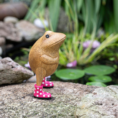 DCUK Jolly Frogs, Pink Spotty Boots