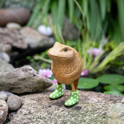 DCUK Jolly Frogs, Green Spotty Boots