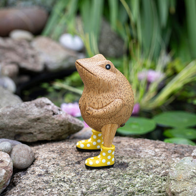 DCUK Jolly Frogs, Yellow Spotty Boots