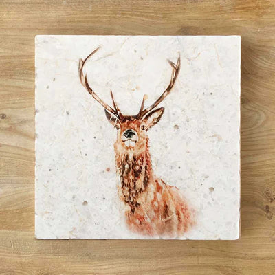His Majesty Natural Stone Marble Coaster