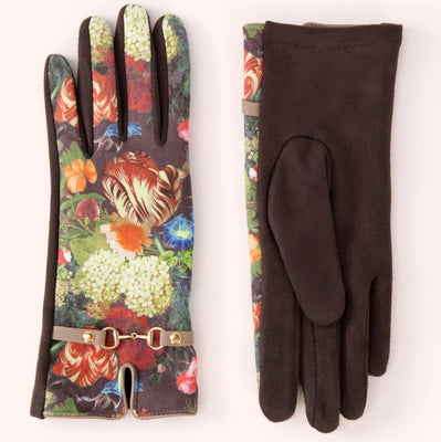 Faux Suede Kylie Gloves in Chocolate by Powder