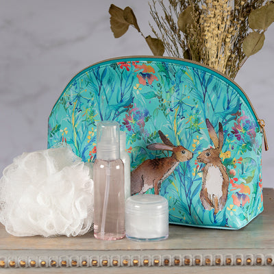 Cosmetic Bag Large - Kissing Hares