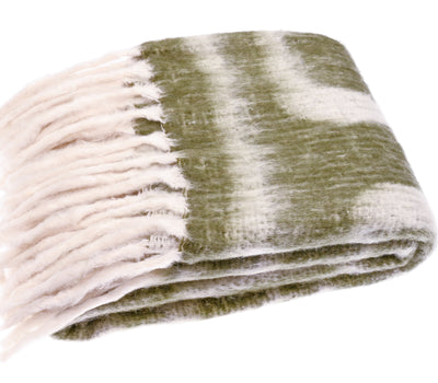 Lambstail Abstract Throw, Olive