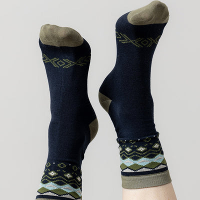 Fair Isle Bamboo Socks by Lily and Me