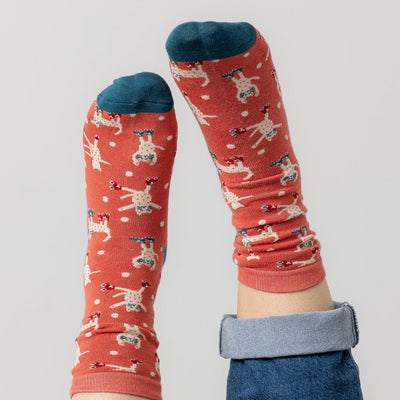 Roller Skates Cat Bamboo Socks