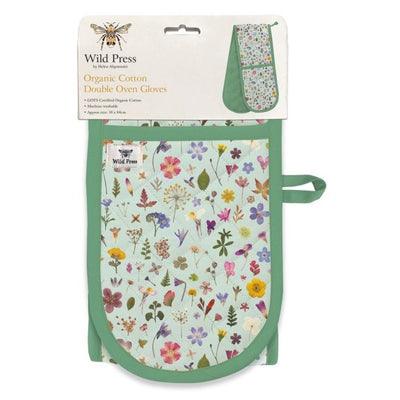 Mint Meadow Double Oven Gloves