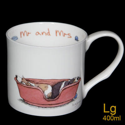Mr and Mrs Large Mug by Two Bad Mice