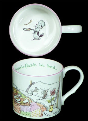 Breakfast in Bed Mug by Two Bad Mice