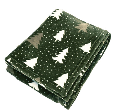 Tree Printed Soft Throw