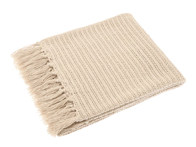 Recycled Cotton Crochet Weave Throw