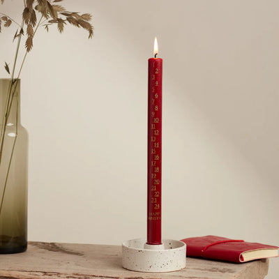 Advent Candle, Red, St Eval