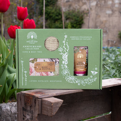 Anniversary Rose and Peony Hand and Body Trio