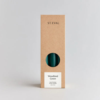 Woodland Green Dinner Candle, St Eval