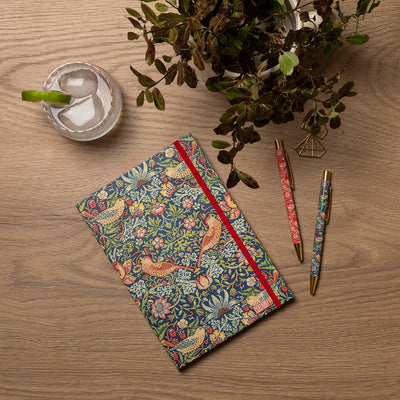 A5 Notebook - William Morris Strawberry Thief