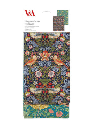 Strawberry Thief Set of Two Tea Towels