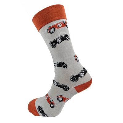 Joya Men's Racing Cars Bamboo Socks