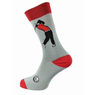 Joya Men's Grey Golfer Bamboo Socks