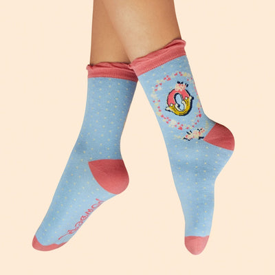 Letter O Ankle Socks by Powder