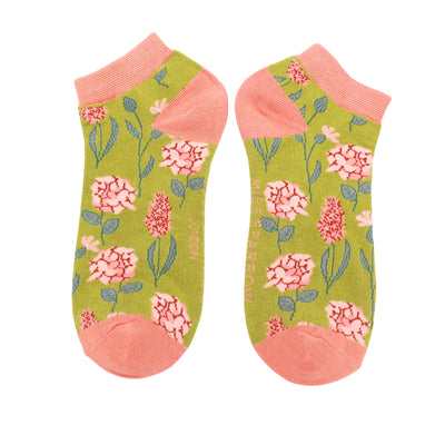 Miss Sparrow Botany Print Trainer Socks
