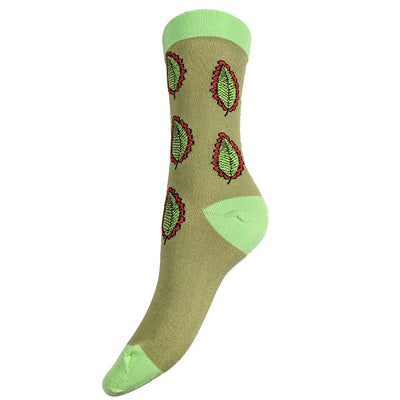 Leaf Bamboo Socks, Size 4 - 7