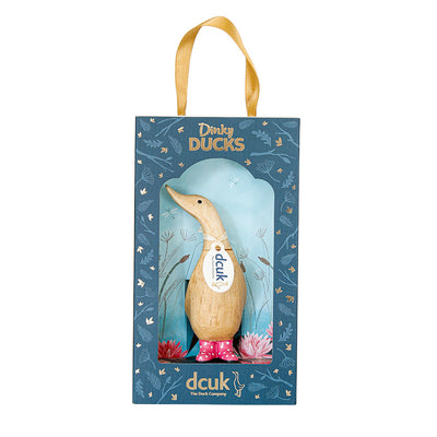 Dinky Duck - Pink Spotty Welly Boots