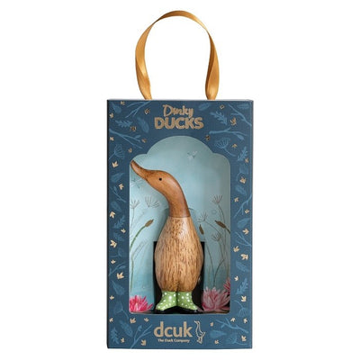 Dinky Duck - Green Spotty Welly Boots