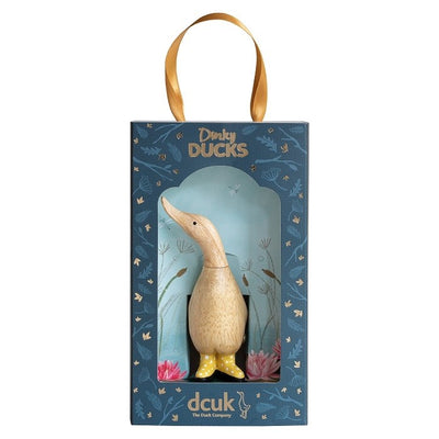 Dinky Duck - Yellow Spotty Welly Boots