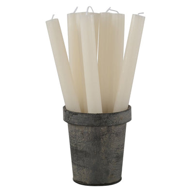 Rustic Dinner Candle, Ivory