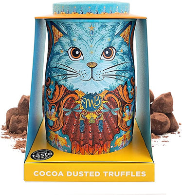 Monty Bojangles Coconut Crush Cat Tin, Cocoa Dusted Chocolate Truffles