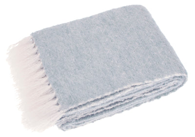 Wool Blend Reversible Throw, Opal