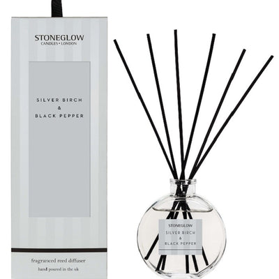 Silver Birch and Black Pepper Reed Diffuser by Stoneglow