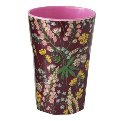 Tall Melamine Cup - Lupin Print