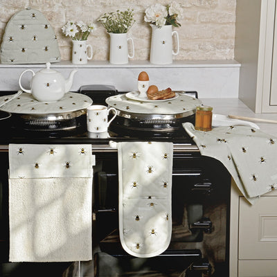 Bees Double Oven Gloves by Sophie Allport