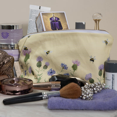 Bee and Flower Cosmetic Bag